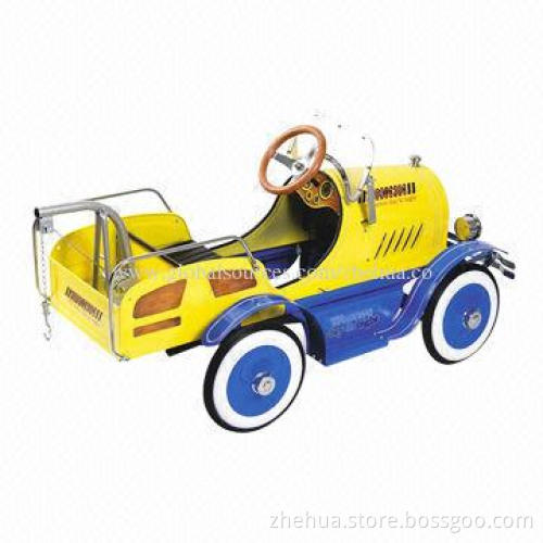 Hot-selling Kids' Metal Ride-on/Pedal Car with Yellow Color, Sized 118.5*56*61cm